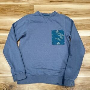 Altamont Blue Pocket Crewneck Sweatshirt Men’s Small